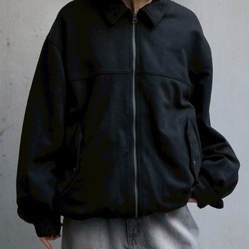 日本 MONO-MART 寬鬆 絨布 四色 男女 飛行拉鍊夾克 98371171