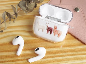 草泥馬 透明 AirPods 保護套(硬殼/軟殼可選,支援所有型號)