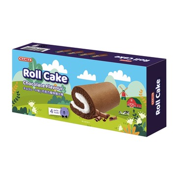 MAMEE 巧克力風味瑞士捲4入(64g)