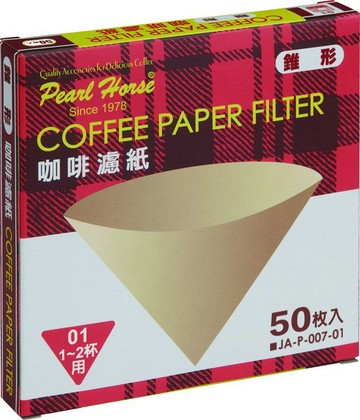 [寶馬牌 錐形咖啡濾紙 1-2杯 50入] JA-P-007-01