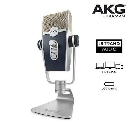 AKG Pro Audio Podcaster Essentials Kit for Streamers, Vloggers, and Gamers-Includes Lyra USB-C Microphone, K371 Headphones, and Ableton Lite Software