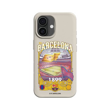 iPhone 16 SolidX 貝殼灰 - FC Barcelona - Camp Nou Legacy