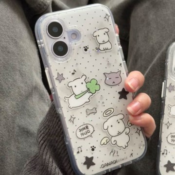 卡通四叶草狗 防摔殼 適用三星 S24 S23 S22 Ultra A16 A55 A56 S26 S25FE手機殼