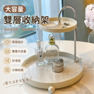 【居家必備 經典時尚🔥高品質🔥】大容量收納 化妝品置物架 梳妝臺 護膚品香水口紅 整理收納盒 桌麵玄關 架 高級感