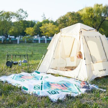 便捷式波西米亞露營野餐墊沙發蓋毯可水洗耐磨耐用多功能毯子