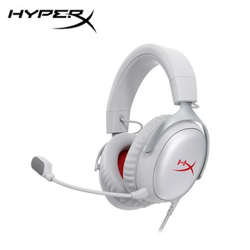 【HyperX】Cloud III 電競耳機 灰紅色