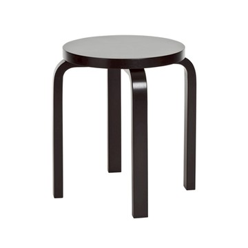 Stool E60 四腳圓凳（全黑）