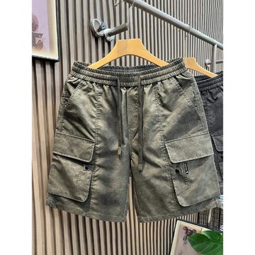 冰肌涼感戶外輕運動工裝短褲男士休閑褲2025夏季新款褲子男五分褲