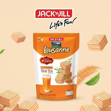 泰國 JACKN JILL  Lausanne泰式奶茶/巧克力香草夾心威化餅 70g