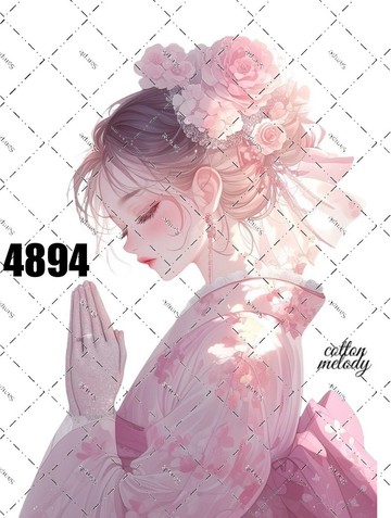 original sticker no.4894 人物貼紙 原創貼紙 原創人物貼紙 裝飾貼紙 cotton melody