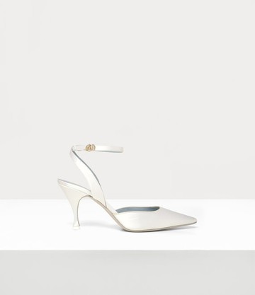 Vivienne Westwood Pin Heel Point Slingback Shoe Satin Db 4-37 Women
