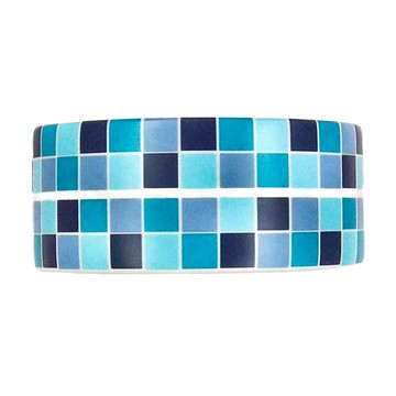 WE CHAMP 多用途防水防霉貼 方塊磁磚圖案 38mm X 3.2M PVC膠條  1個