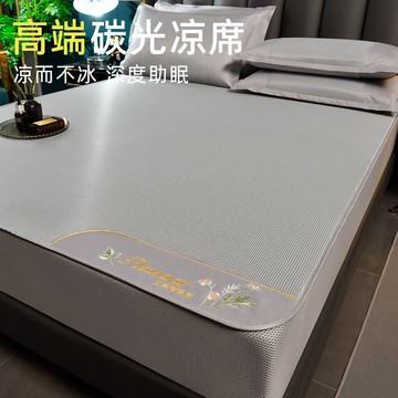 免運 冰絲床墊 A類夏季冰絲席床笠款涼席1.5米雙人可機洗水洗席子90cm床墊保護罩