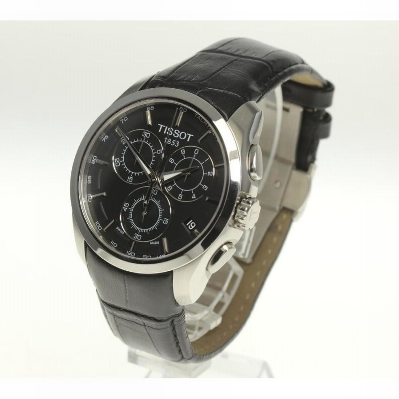 ☆美品【TISSOT】ティソ クチュリエ クロノグラフ T035617 クォーツ 