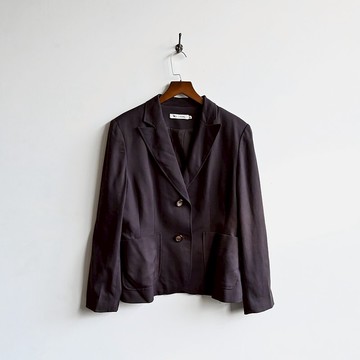 【蛋植物古著】寧靜氛圍純色古著西裝外套