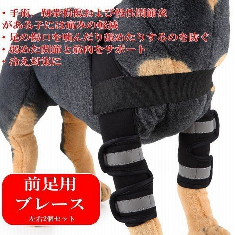 犬 関節サポーター 関節プロテクター 後ろ足 用 膝 サポーター 関節保護 靭帯 保護 術後 治療 ペット用品 ペット服 ヘルスケア、介護用品 