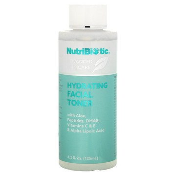 NutriBiotic, 補水面部爽膚水，4.2 液量盎司（125 毫升）