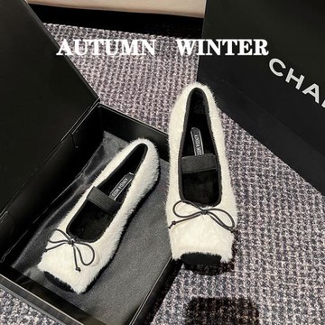 冬季厚底毛毛鞋女外穿冬天毛絨單鞋高級感加絨一腳蹬軟底白色棉鞋