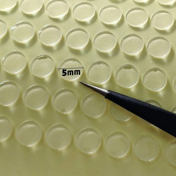 🎀秋冬新款🎀5mm超小魔法貼雙面膠亞克力果凍膠透明圓點雙面膠粘美甲甲片100貼