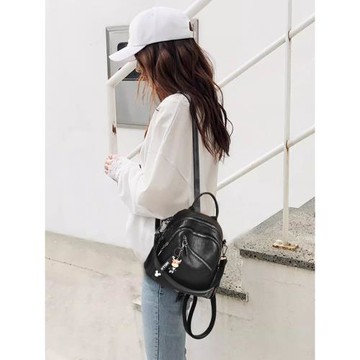 雙肩包女高級感2025春夏新款小眾背包小型百搭女士通勤迷你小包包