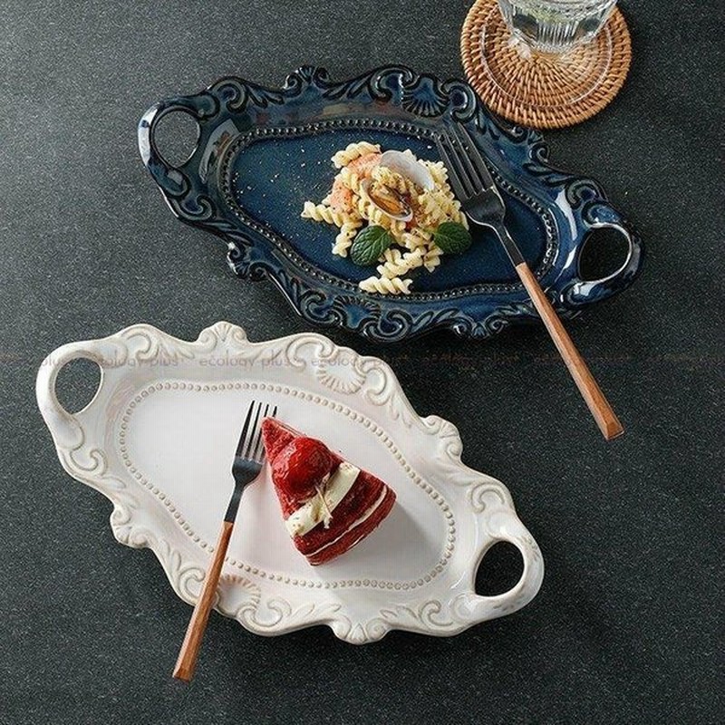 母の日 プレゼント カトラリー 食器 キッチン雑貨 お皿 プレート 食器皿 オーバルプレート アンティーク風 大皿 デザート メインプレート ギフト 通販 Lineポイント最大get Lineショッピング