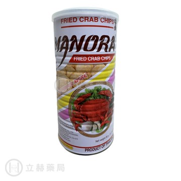 泰國瑪努拉 Manora 罐裝蟹片 90g/罐 海鮮味十足 帶點黑胡椒提味 人氣伴手禮 追劇吃 【立赫藥局】