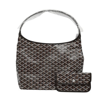 Goyard Hobo PM 印花帆布肩背托特包(黑)