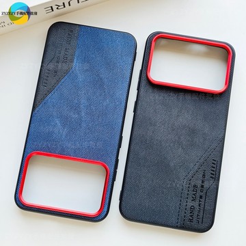 日系牛仔拼接布紋 車載磁吸 適用於榮耀WIN Honor WIN RT 防摔手機殼保護殼