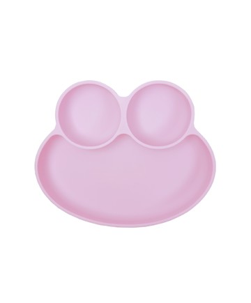 蛙式三餐-吸盤式矽膠餐盤(甘藍紫)