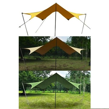 TiiTENT 630x630cm 棉感八角Wing630天幕.客廳帳棚(耐水壓 10000mm).遮蔽率達99% /TPW630
