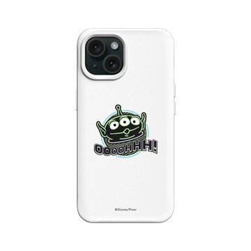 iPhone 15 SolidX 白 - 迪士尼-玩具總動員 Toy Story - 霓虹三眼怪