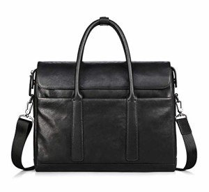 Soft Leather 15 Laptop Case Professional Briefcase Business Bag For Men