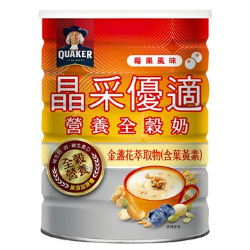 QUAKER 桂格 晶采優適營養全穀奶  600g  1入  1罐