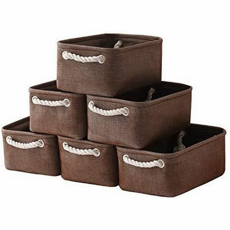 Tcafmac収納かご 収納収納バスケット 6個セット かご バスケット 洗濯かご 可愛い収納ボックス 小物入れかご ファブリック綿麻製収納ボックス 布製収納ボックス 通販 Lineポイント最大0 5 Get Lineショッピング