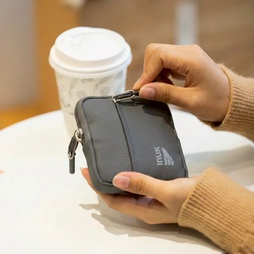 【INUK】全境防水 口袋零錢包 | Water_Shed Coin Purse 碳素灰