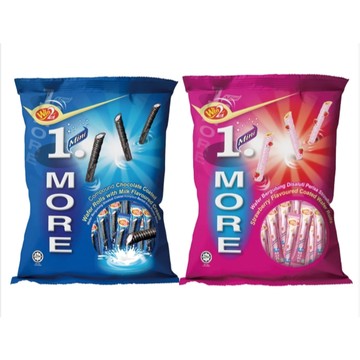Win2 迷你威化捲可可牛奶/草莓口味袋裝系列300G 家庭號 零食 餅乾