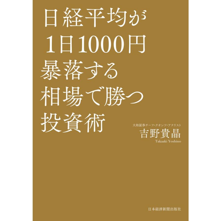 日経平均が1日1000円暴落する相場で勝つ投資術