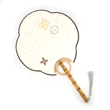 Louis Vuitton LV路易威登 原花竹節芭蕉扇(白)