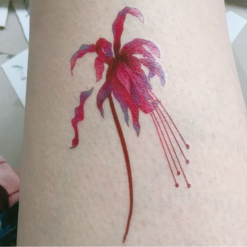 台灣現貨 貓熊繽雰 蕾絲黑色舞蹈jk黑紅黑彼岸花紋身貼 蘿莉Lolita中國復古風暗女性感鎖骨腳踝古風曼珠沙華地獄少女