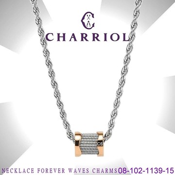 CHARRIOL夏利豪 Necklace項鍊Forever Waves永恆波浪玫瑰金墜 C6(08-102-1139-15)