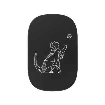 固架 MAX- MagSafe 兼容 黑 - Animal Silhouette / 動物剪影 - 幾何-動物系列/球與貓