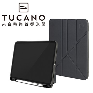 義大利 TUCANO Bamboo iPad A16/第10代 專用 多角度保護殼 - 黑色