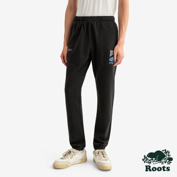Roots男裝-MODERN CLASSIC 棉褲-石墨黑