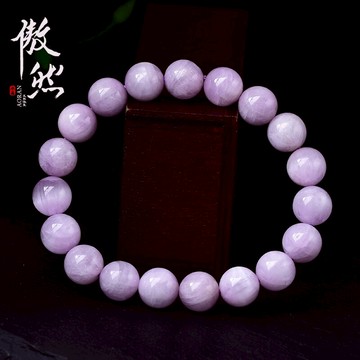 傲然紫鋰輝手鏈女款單圈 薰衣草紫鋰輝手串飾品 水晶時尚禮物