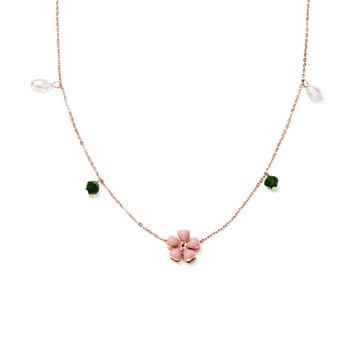 [純銀] 花見小路鎖骨鍊 / 2色 / Flower Road Necklace