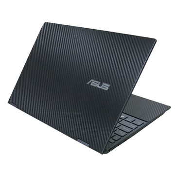 【Ezstick】ASUS UX363 UX363EA 黑色卡夢紋 機身貼 (含上蓋+鍵盤週圍+底部貼)