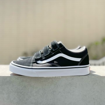 VANS OLD SCHOOL V  黑色 基本款 魔鬼氈 休閒鞋 VN0A3D29OIU