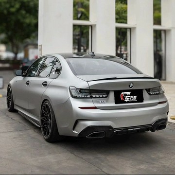 20-25款BMW3系G20/G28尾燈總成改LED白底限量龍鱗尾燈毒液LED燈