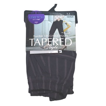 【Gunze 郡是】日本 TUCHE TAPERED 條紋彈性女錐形褲