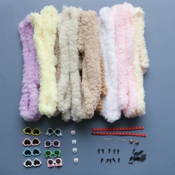 兒童扭扭棒小狗套裝手工diy材料包珊瑚絨扭扭棒玩偶無聊解悶玩具